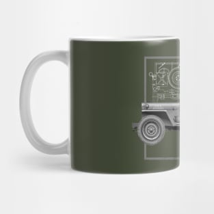 Classic WW2 military vehicle Mug